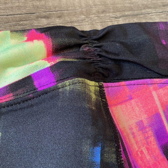 Calvin Klein Performance multicoloured abstract crop leggings yoga workout - Picture 8 of 10